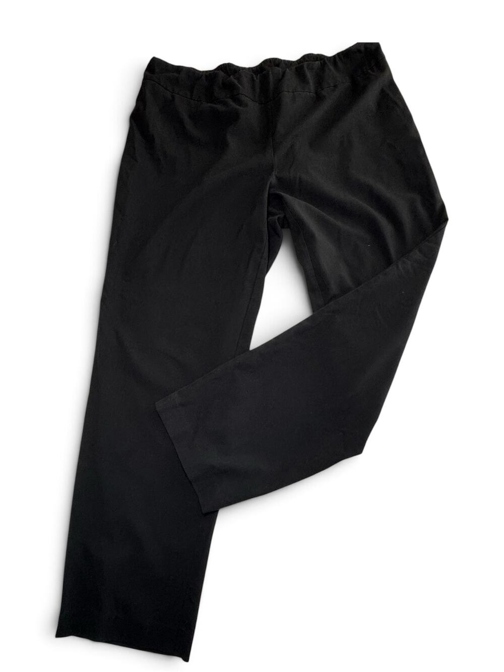 JM Collection Womens Size 16 Black Elastic Waist Pull On Dress Pants Slacks